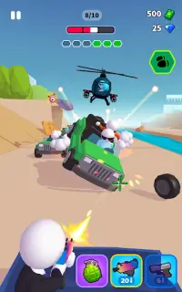 Rage Road - Car Shooting Game Screen Shot 0