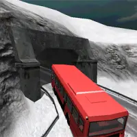 Bus Driving Snowy Mountains Screen Shot 0