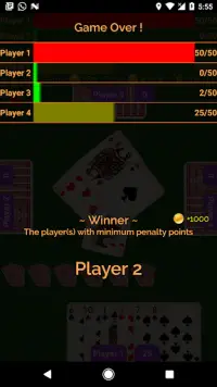 Hearts (Offline Multiplayer Card Game) Screen Shot 6