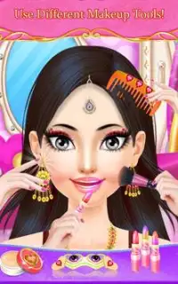Indian Princess Doll Bride Dress Up  Salon Games Screen Shot 2