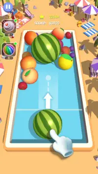 Merge Fruit : Free 3D Physics Merge Puzzle Games Screen Shot 2