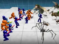 전투 시뮬레이터 : 거미와 스틱크만 Screen Shot 14