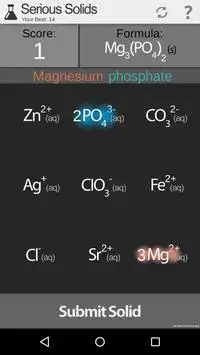 Serious Solids Chemistry Game Screen Shot 0