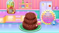 Cooking chocolate cake : Games for kids Screen Shot 3