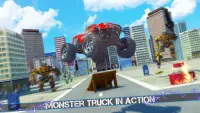Flying Robot Monster Truck Battle 2019 Screen Shot 3