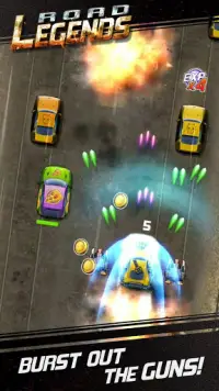 Road Legends - Car Racing Shooting Games For Free Screen Shot 0