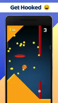 Flappy Basketball – Flick Tap Flop the Basketball Screen Shot 1