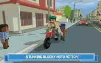 Moto Rider 3D: Blocky City 17 Screen Shot 0
