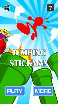 Jumping Stickman Screen Shot 0