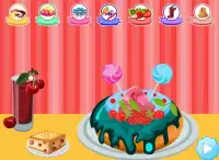 केक लड़कियों खेलों खाना पकाने Screen Shot 6