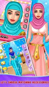 패션 인형 : Hijab 복장 및 화장 Screen Shot 2