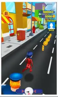 Subway miraclous Adventures Ladybug Run Surfer Screen Shot 2