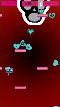 Cube Girl: collect hearts and dodge skulls <3 Screen Shot 1