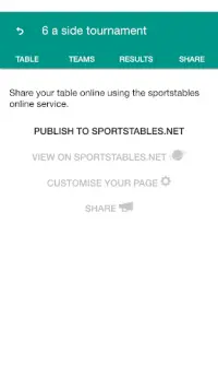 SportsTables League Manager Screen Shot 5