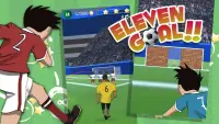 Одиннадцать Цель - 3D футбол пенальти игра Screen Shot 0