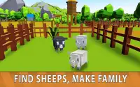 Blocky Sheep Farm 3D Screen Shot 2