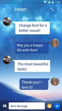 Galaxy J8 Font for FlipFont , Cool Fonts Text Screen Shot 1