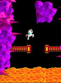 Princess Pony Unicorn - Flappy Horse Cute Game Screen Shot 1