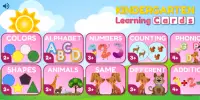 Preschool and Kindergarten Learning Cards - Free Screen Shot 0