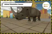 코뿔소의 생존 시뮬레이터 Screen Shot 6