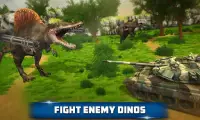 Dino War Juego supervivencia: simulador batalla Screen Shot 0
