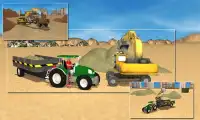 Sand Tractor Transporter Sim Screen Shot 1