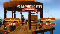 Snooker Master : Summer Beach Screen Shot 1