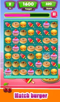 Food Match 3 Cookie Rush 2019  Puzzle Free Games Screen Shot 3