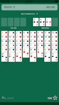 FreeCell (Patience cards game) Screen Shot 2