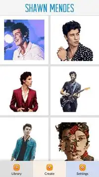 Shawn Mendes Color by Number - Pixel Art Game Screen Shot 1