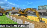 Песок экскаватор Грузовик Sim Screen Shot 4