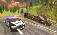 Police Cargo Plane Cars Transport Games Screen Shot 0