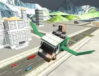 Flying Garbage Truck Simulator Screen Shot 5