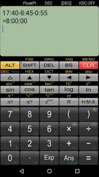 Kalkulator ilmiah Panecal Screen Shot 7