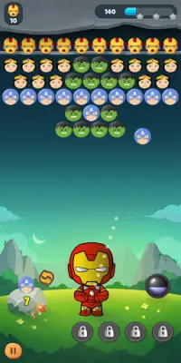 Bubble Shooter Superhero 2021 Free Popular Puzzle Screen Shot 3