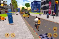 BMX Bicycle Taxi Driving: City Transport Screen Shot 8