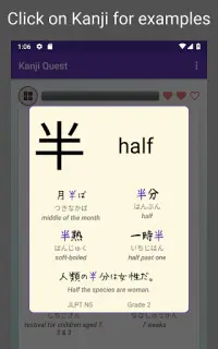Kanji Quest - study for JLPT in a fun Kanji Game ! Screen Shot 7