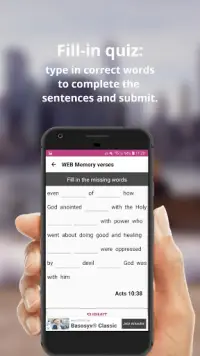 World English Bible (WEB) verses Memorization game Screen Shot 4