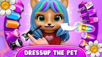Hairstyle: pet care salon game Screen Shot 0