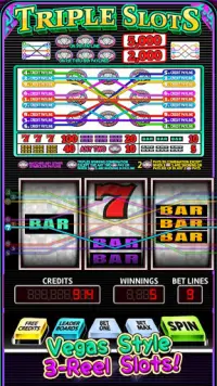 Triple Slots - 9 Paylines Screen Shot 1
