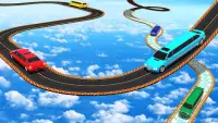 Fast Car Racing Stunt Master: Limo Downhill Action Screen Shot 2