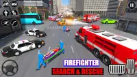 HQ Firefighter Fire Truck Game Screen Shot 4