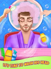 Barber Beard & Hair Salon game Screen Shot 1
