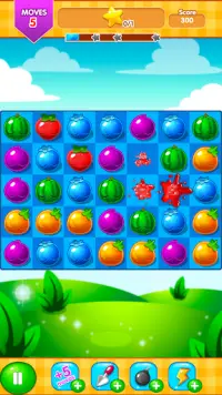 Fruits MashUp. Match 3 Puzzle Game Saga! Addictive Screen Shot 5