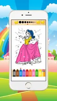 Princess Coloring dla dzieci Screen Shot 6