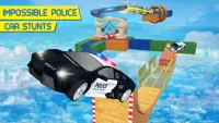 US Police Stunt Car Challenge: Impossible Tracks Screen Shot 1