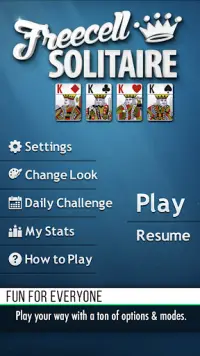 Freecell Solitaire Screen Shot 1