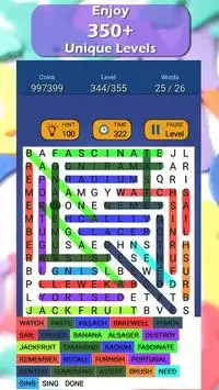 Word Search Puzzle Game - Endless word search game Screen Shot 3