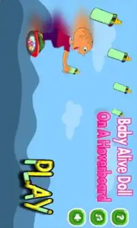 Baby Alive Crazy Doll On Hoverboard Baby Doll Game Screen Shot 0