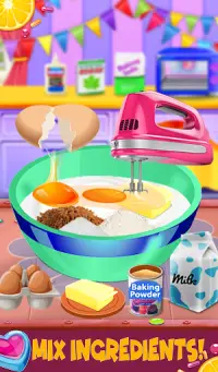 इंद्रधनुष आइसक्रीम सैंडविच -खाना पकाने का खेल 2019 Screen Shot 12